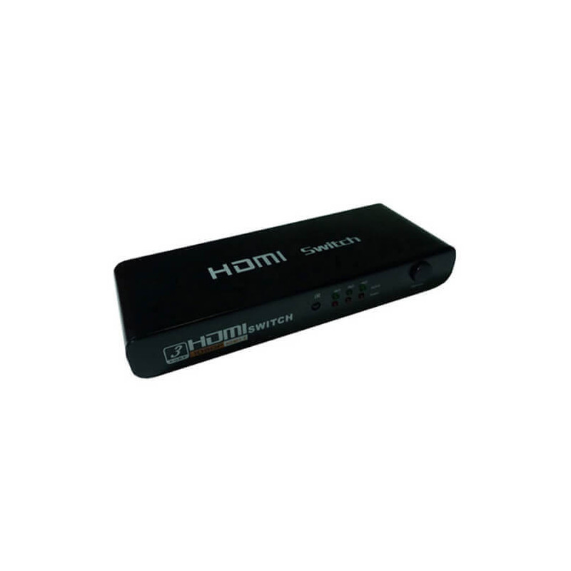 Switch HDMI 3 entradas 4K (3x1) con mando y amplificador HDCP HDMI 1.4