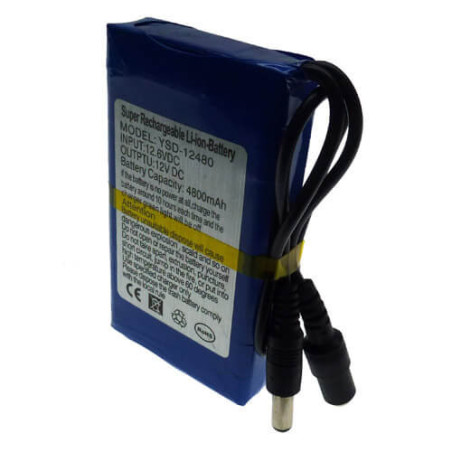 Batería recargable litio (Li-Ion)  12V  4800mAh YSD12480