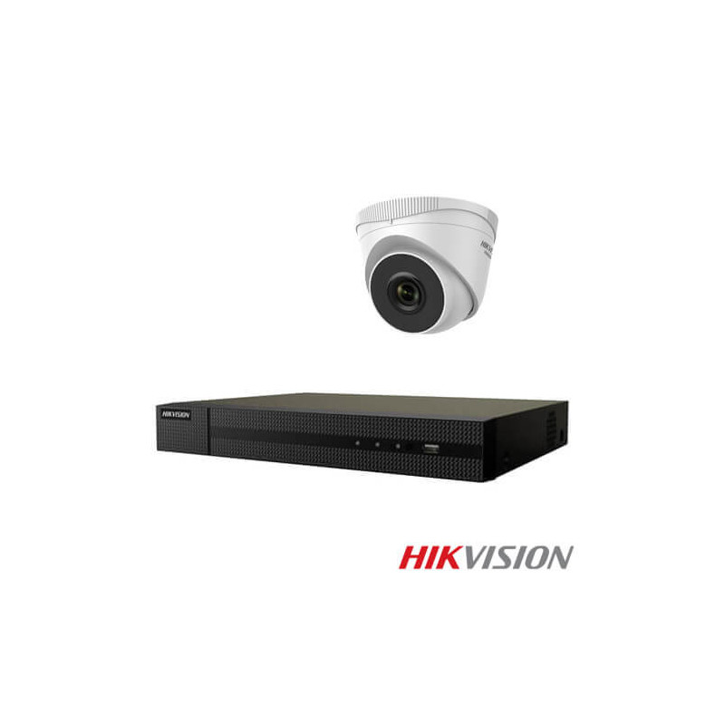 Kit videovigilancia 2 cámaras IP  Hikvision 2MP POE disco duro 1Tb