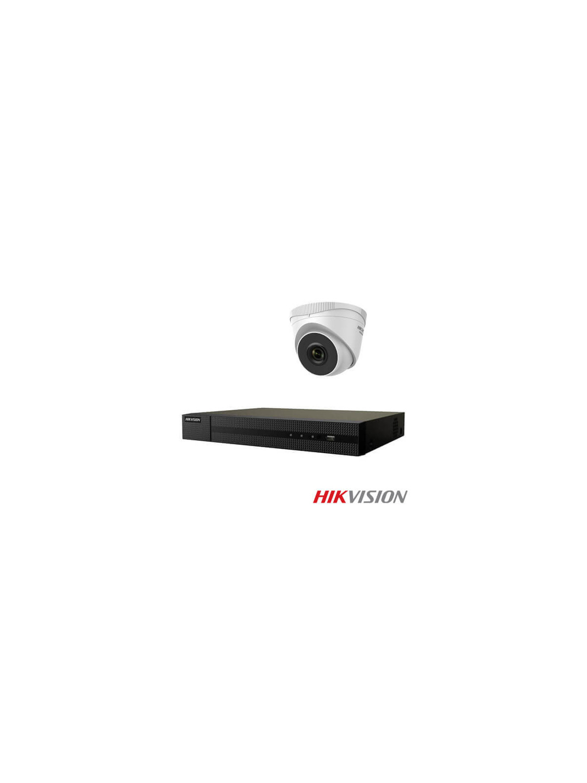 Kit videovigilancia 2 cámaras IP  Hikvision 2MP POE disco duro 1Tb