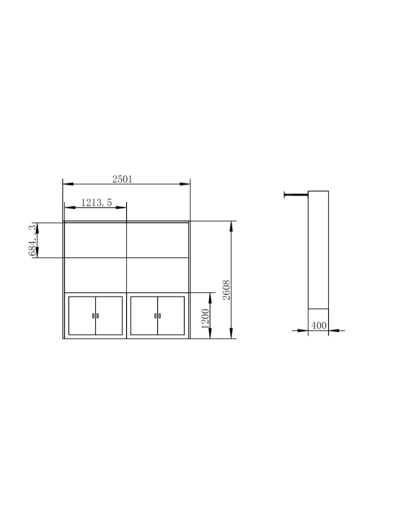 KIT-VIDEOWALL55-2X2-FLOOR-V2