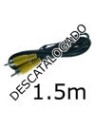 Cable alargo  RCA negro (1.5m)