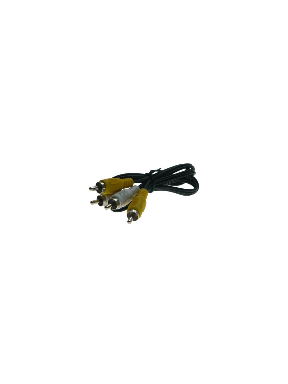 Cable alargo  RCAx2 negro (1.5m)