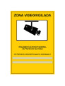 Cartell LOPD/RGPD videovigilancia personalitzat 29x20cm A4 català autoadhesiu