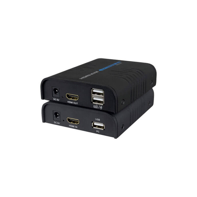 Extensor de  HDMI 1080p+USB sobre UTP 120m (HDMI-KVM-EXT)