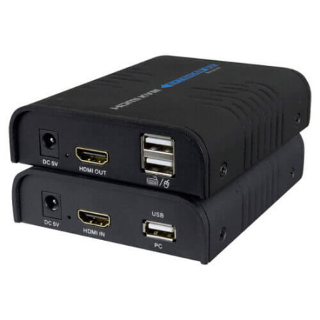 Extensor de  HDMI 1080p+USB sobre UTP 120m (HDMI-KVM-EXT)