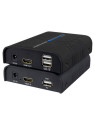 Extensor de  HDMI 1080p+USB sobre UTP 120m (HDMI-KVM-EXT)