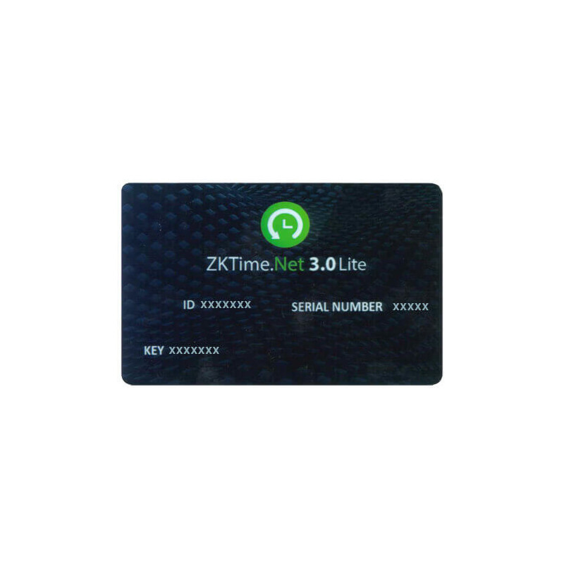 Licencia software control de presencia ZKTeco ZK-TIMENET-SOF 50 dispositivos 2000 Usuarios