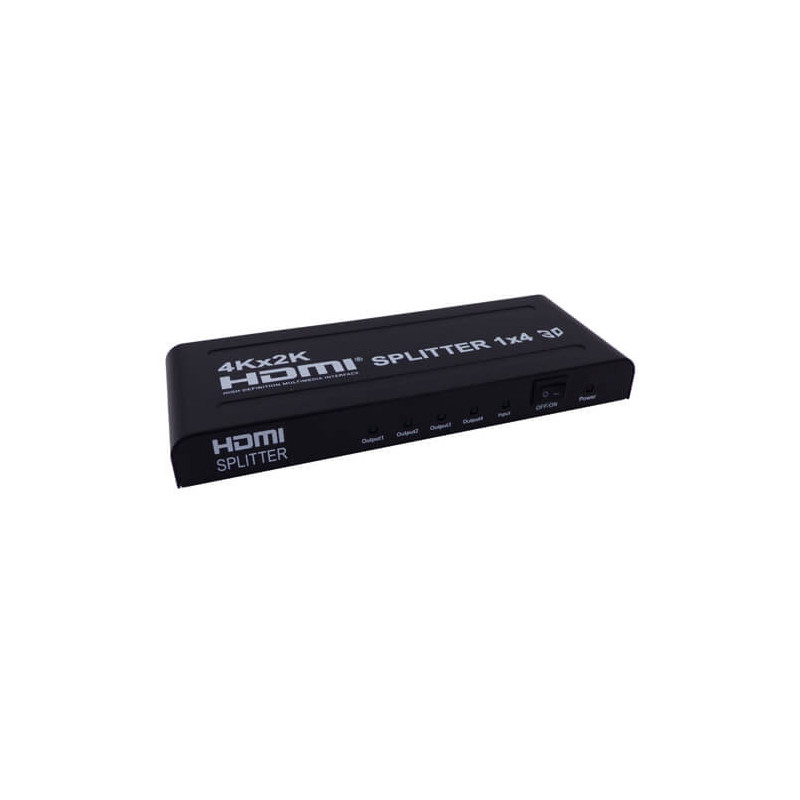 Splitter HDMI   4 canales 4K (4x1ch) con amplificador HDCP HDMI 1.4