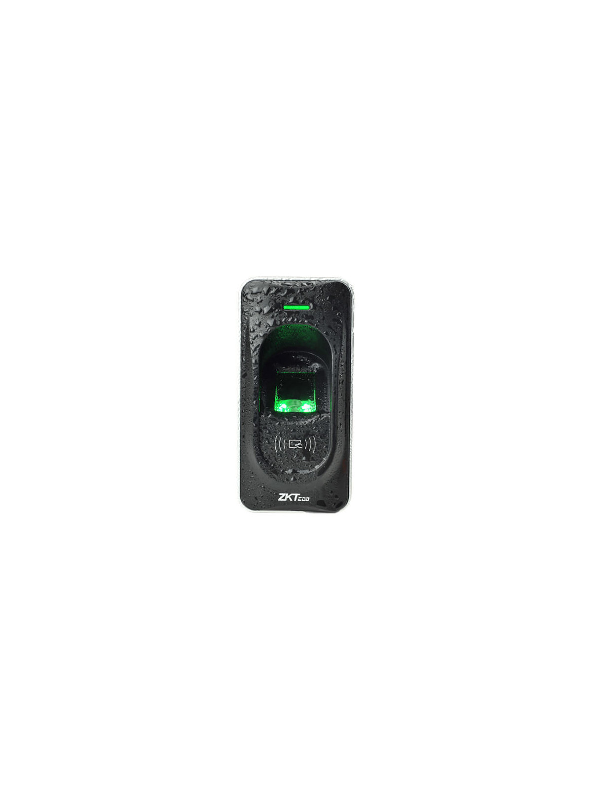 Lector de accesos ZKTeco ZK-FR1200-MF Huellas Mifare indicador LED y acústico RS485 IP65