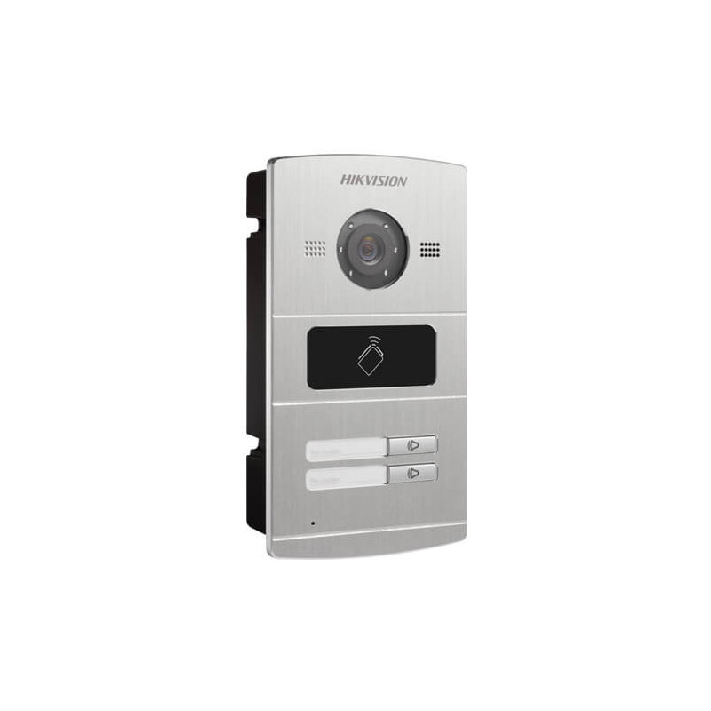 Videoportero IP Hikvision DS-KV8202-IM (2 botones) cámara 1.3MP Alarmas Mifare