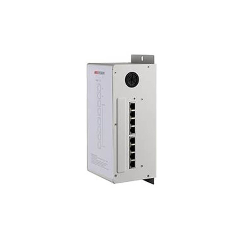 Distribuidor de red y alimentación Hikvision DS-KAD606 8 puertos 220VAC