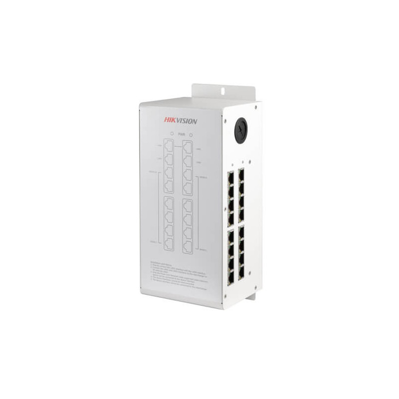 Distribuidor de red y alimentación Hikvision DS-KAD612 16 puertos 220VAC