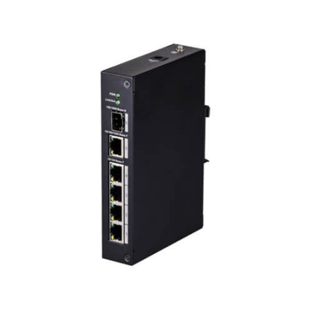 Switch X-Security XS-SW06-DIN 5-port RJ45 10/100M SFPx1 carril DIN