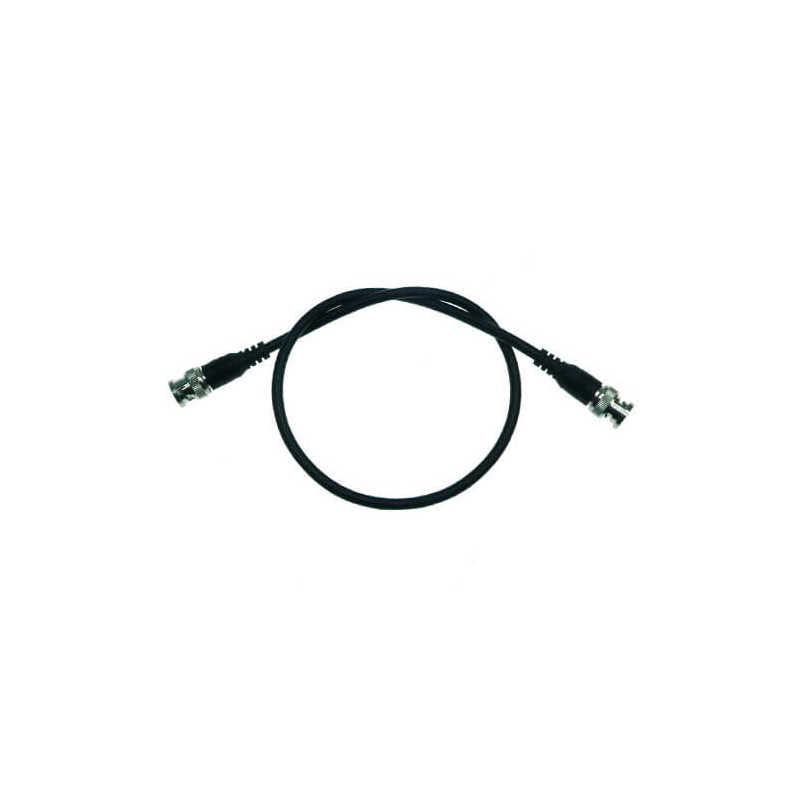 Cable alargo   coaxial RG58 BNC negro (0.5m)