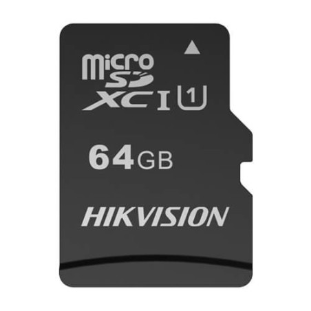 Tarjeta de memoria    Micro SD  64Gb Hikvision Clase 10 300 ciclos