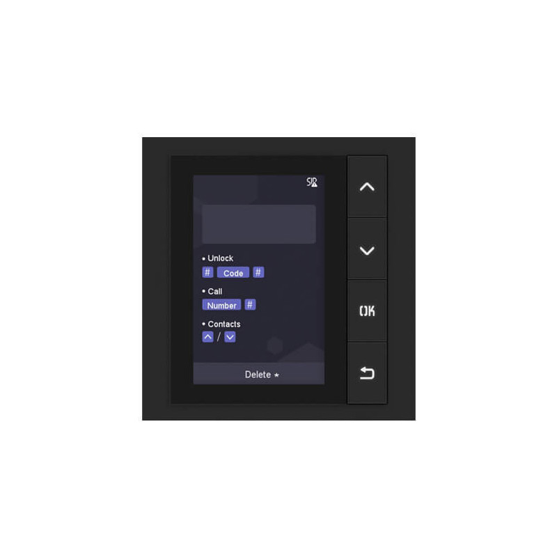 Modulo IP para estación exterior Hikvision DS-KD-DIS display LCD 3.5"