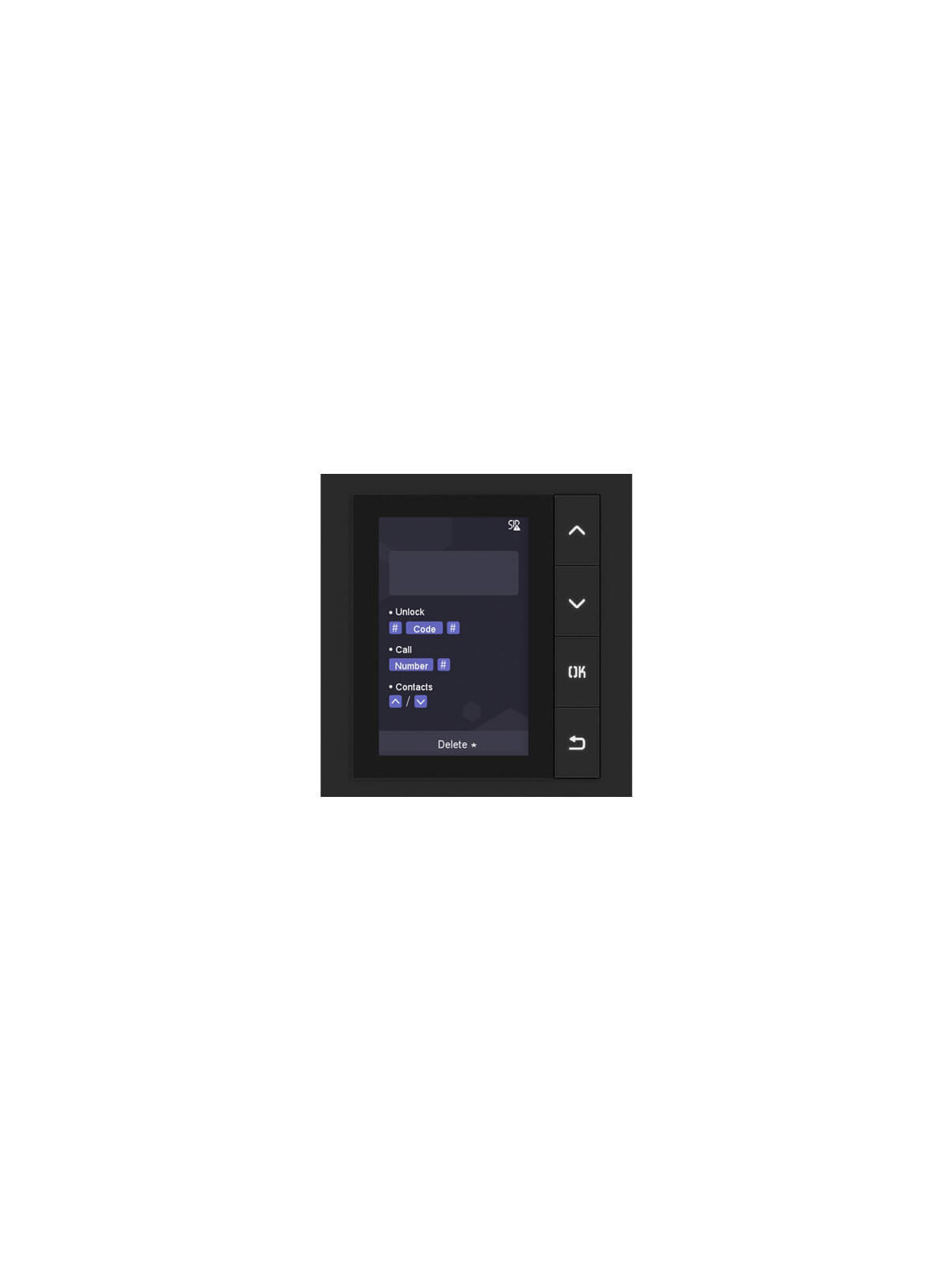 Modulo IP para estación exterior Hikvision DS-KD-DIS display LCD 3.5"
