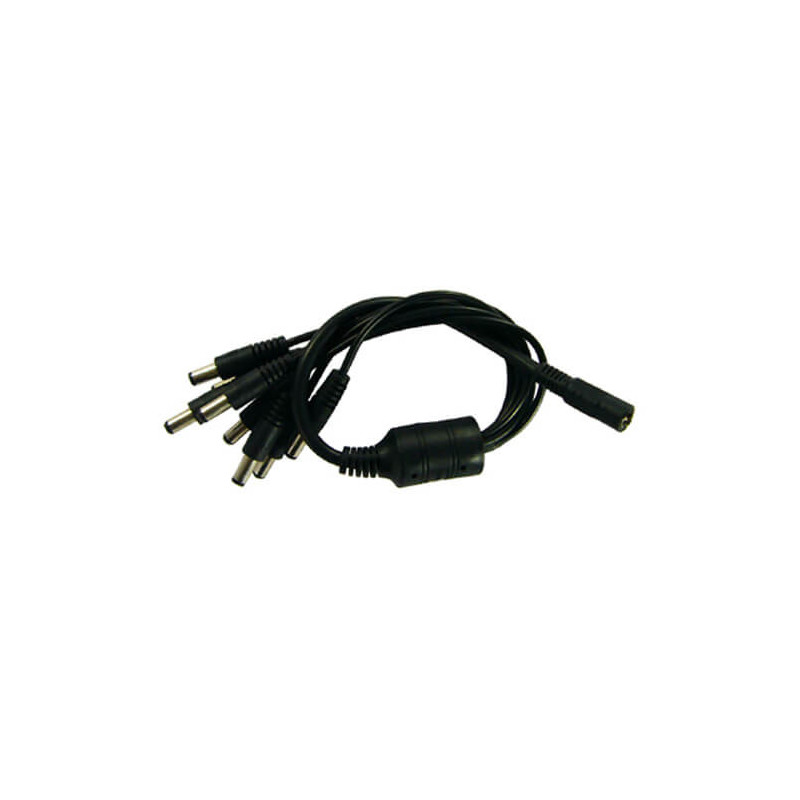 Cable alimentación  1 a 8 (1x2.1mm macho a 8x2.1mm hembra)