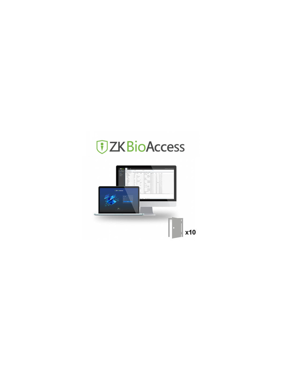 Licencia software control de accesos ZKTeco  ZK-BIOACCESS-10D 10 puertas