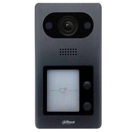 Videoportero IP Dahua VTO3211D-P2-S1 (2 botones) cámara 2MP Mifare POE IK08 IP65 Alarmas