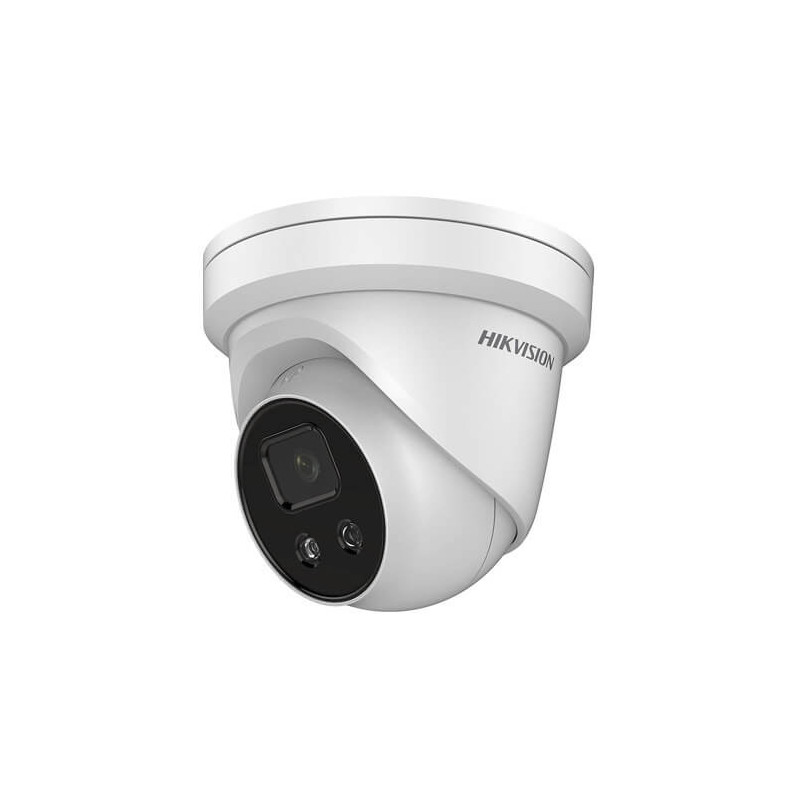 Domo IP Hikvision DS-2CD2326G2-ISU/SL 2MP PRO IR30m 2.8mm H265+ POE SD WDR Audio Alarmas Acusense