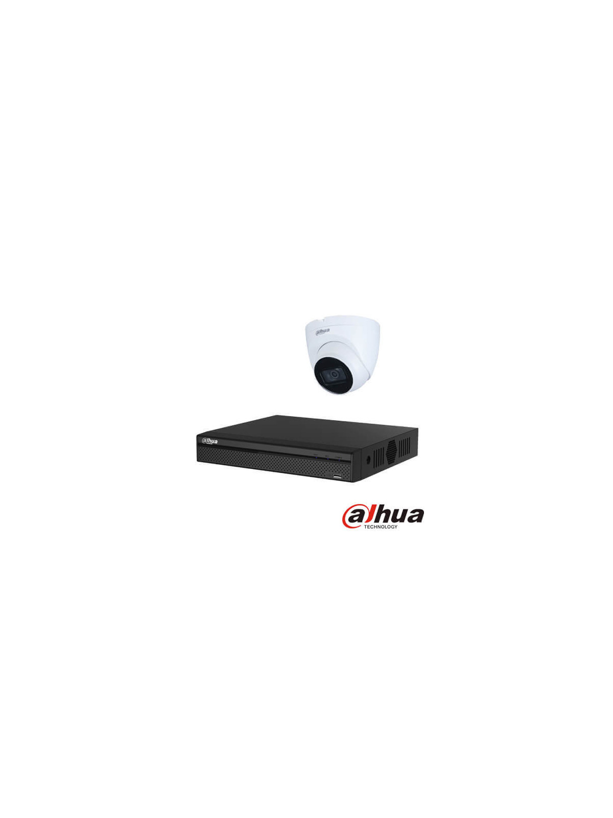 Kit videovigilancia 6 cámaras IP Dahua 2MP POE disco duro 2Tb