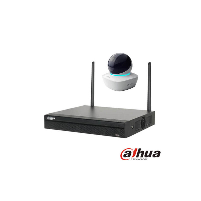 Kit videovigilancia wifi 3 cámaras IP Dahua A35 3MP disco duro 1Tb