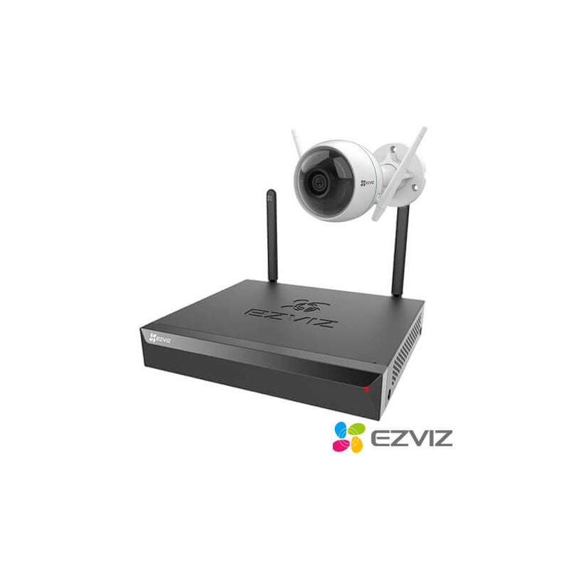 Kit videovigilancia wifi 2 cámaras IP  EZVIZ  C3WN 2MP disco duro 1Tb