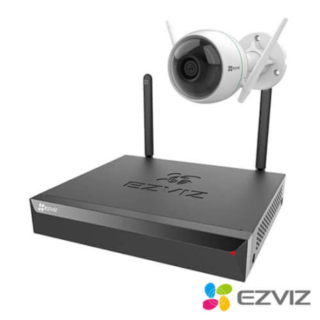 Kit videovigilancia wifi 3 cámaras IP  EZVIZ  C3WN 2MP disco duro 1Tb