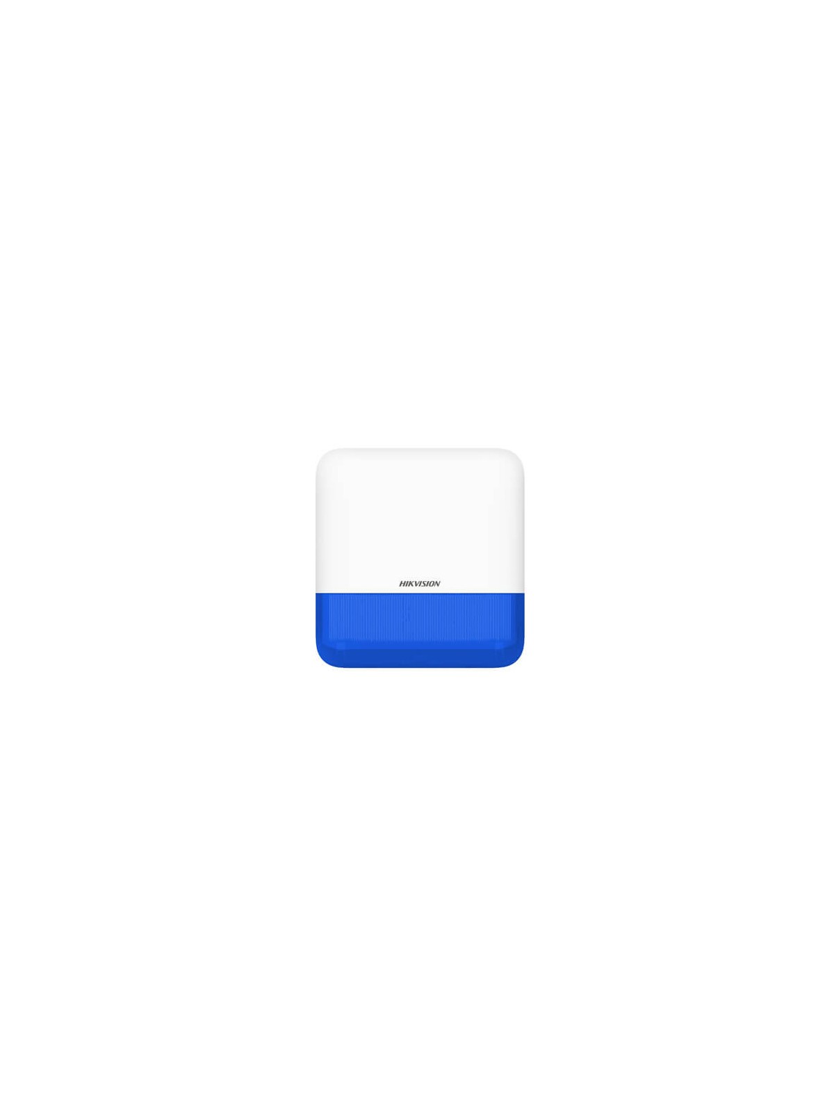 Sirena Hikvision AXPRO DS-PS1-E-WE para exterior (110db) con luz azul