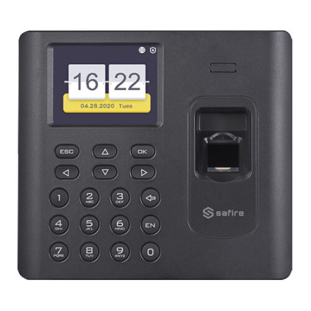 Control de presencia Safire SF-AC3012KEMD-IPW-B Teclado Huellas RFID Wifi Batería
