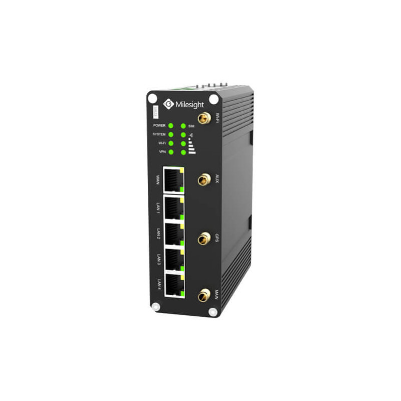Router industrial Milesight MS-UR35-L04EU-G-P-W 4G Wifi 4xLan POE GPS