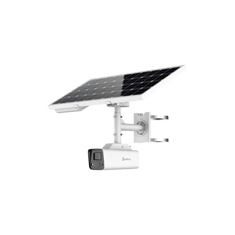 Cámara IP Solar 4G Safire  SF-IPB035CW-4YSOLARPIR-4G 4MP IR15m 4mm H265+ SD WDR Placa solar Batería 4G