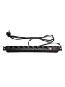 Toma de corriente múltiple PDU-8P1U-SWITCH enrackable 250VAC 16A (1U)