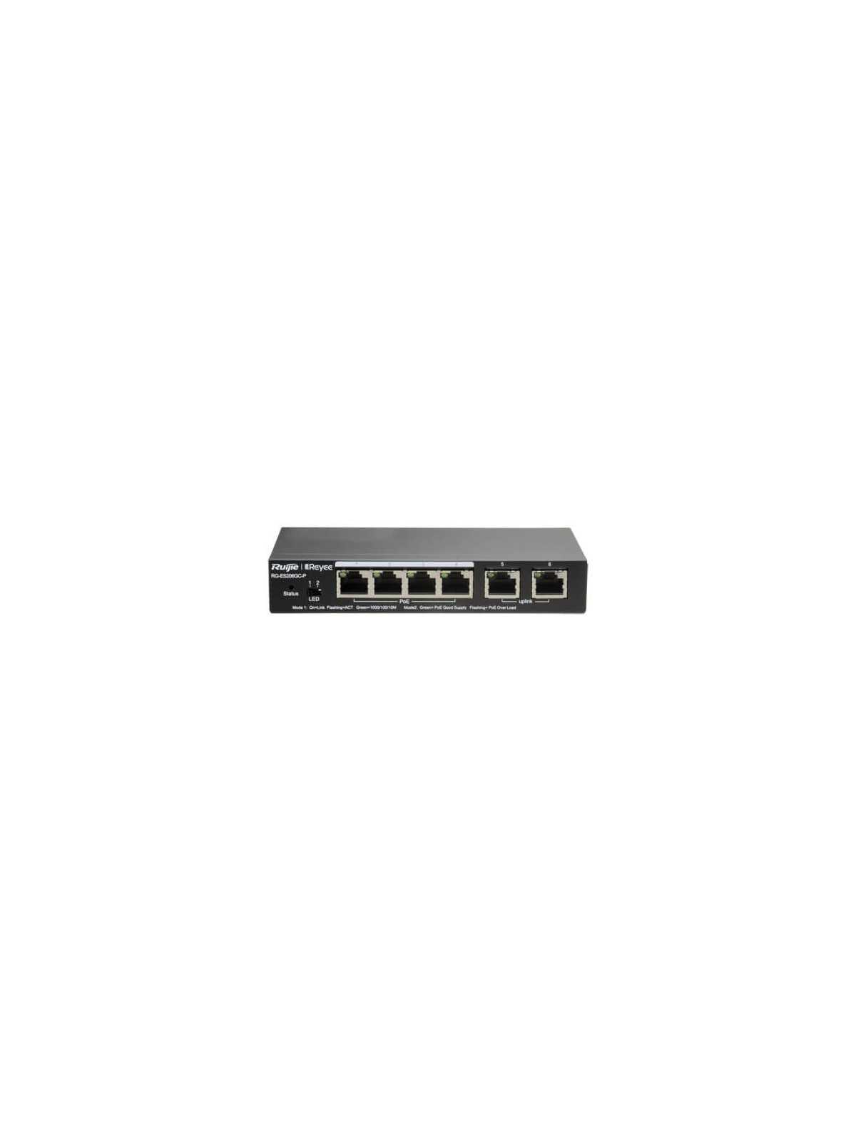 Switch  Reyee RG-ES206GC-P 6-port 10/100/1000M POEx4 54W Gestionable